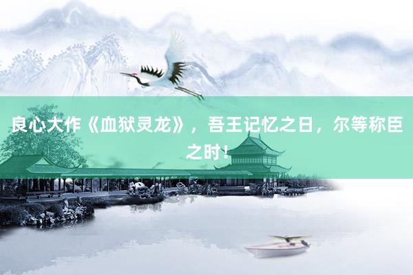 良心大作《血狱灵龙》，吾王记忆之日，尔等称臣之时！