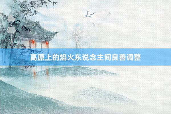 高原上的焰火东说念主间良善调整