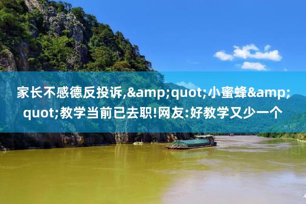 家长不感德反投诉,&quot;小蜜蜂&quot;教学当前已去职!网友:好教学又少一个