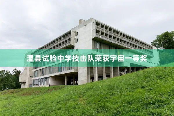 温县试验中学技击队荣获宇宙一等奖
